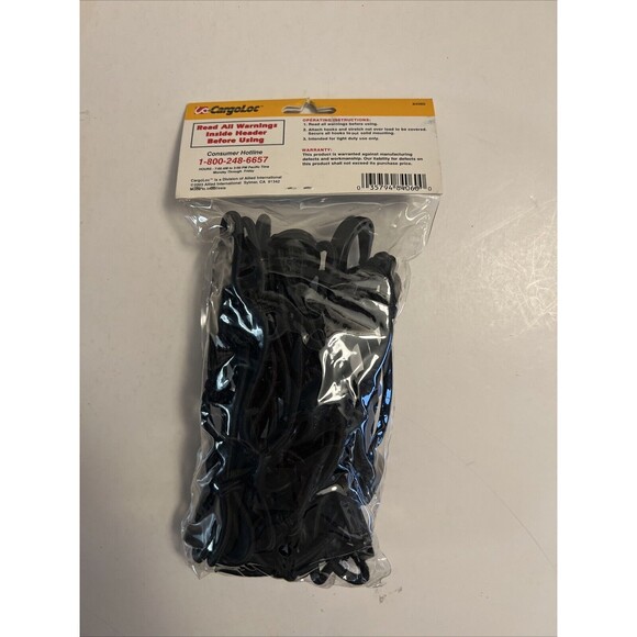 Motorcycle Cargo Net ATV  CargoLoc 84060 15 x 15 6 Hooks New Sealed - Picture 2 of 2